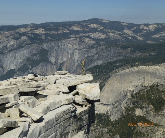 Soaking in the views atop Half Dome
